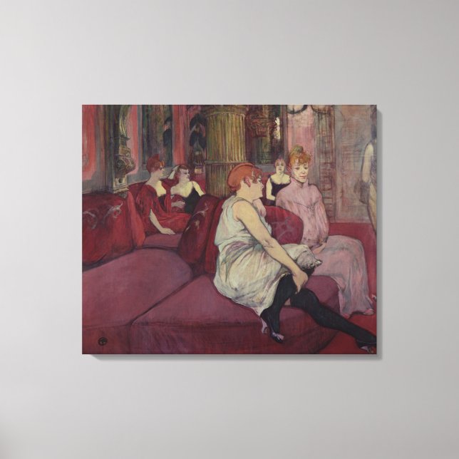 Henri de Toulouse-Lautrec | Im Salon am Ru Leinwanddruck (Vorderseite)