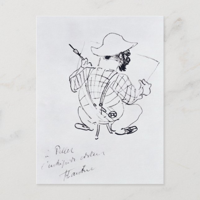 Henri de Toulouse-Lautrec | Selbstportrait, 1896 Postkarte (Vorderseite)