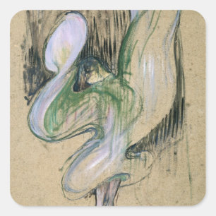 Henri de Toulouse-Lautrec   Studie für Loie Fuller Quadratischer Aufkleber