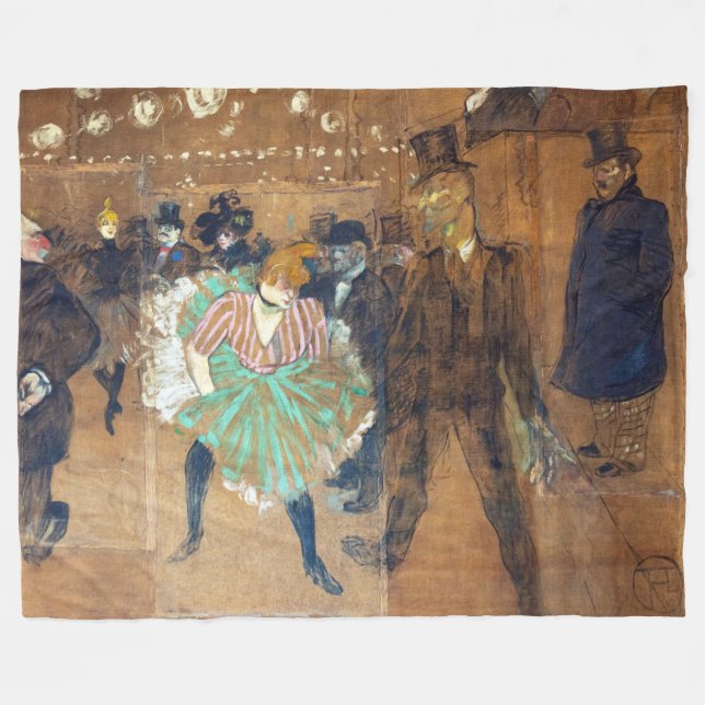 Henri de Toulouse-Lautrec - Tanz auf dem Rouge Fleecedecke (Vorderseite (Horizontal))