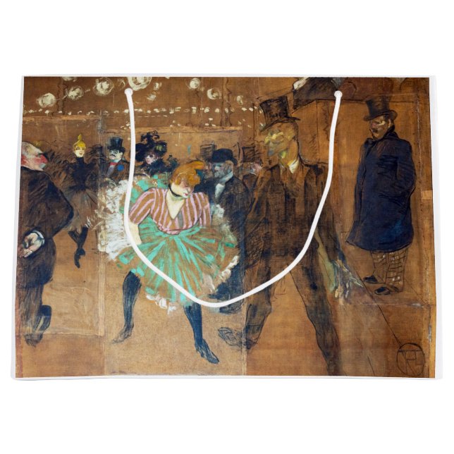 Henri de Toulouse-Lautrec - Tanz auf dem Rouge Große Geschenktüte (Vorderseite)