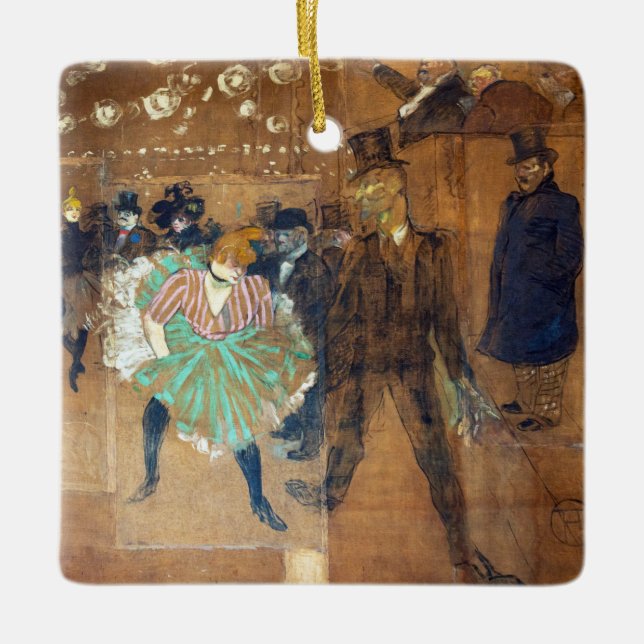 Henri de Toulouse-Lautrec - Tanz auf dem Rouge Keramikornament (Vorderseite)