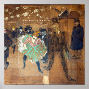 Henri de Toulouse-Lautrec - Tanz auf dem Rouge Poster