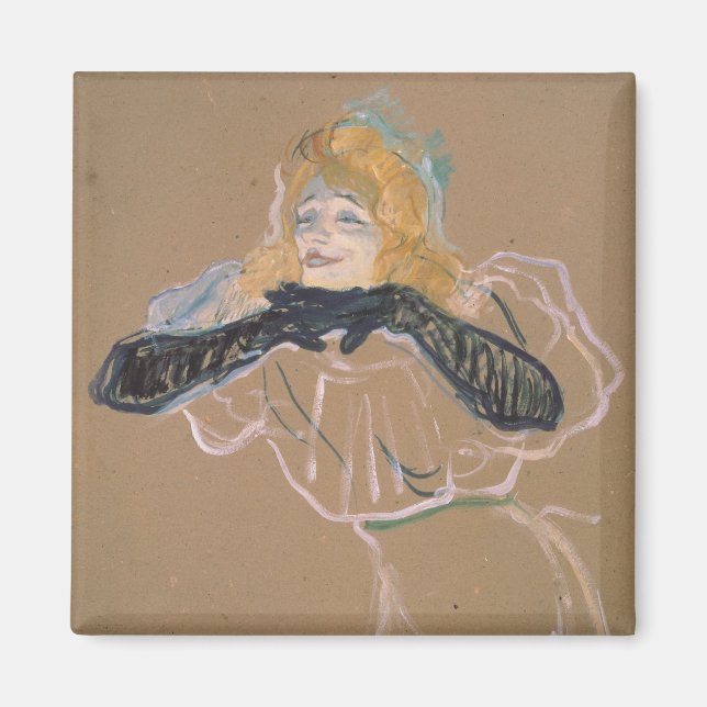 Henri de Toulouse-Lautrec | Yvette Guilbert singi Magnet (Vorne)