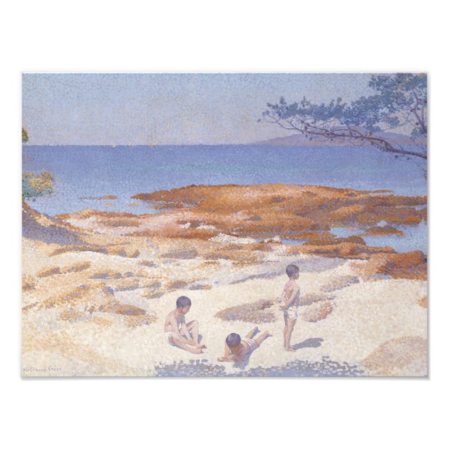 Henri-Edmond Cross - Strand in Cabasson Fotodruck (Vorne)