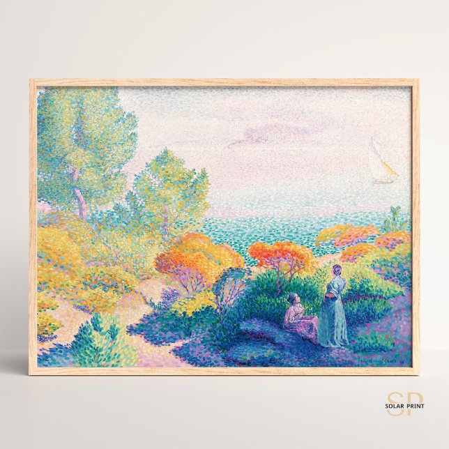 Henri Edmond kreuzen zwei Frauen an der Küste Poster (Von Creator hochgeladen)