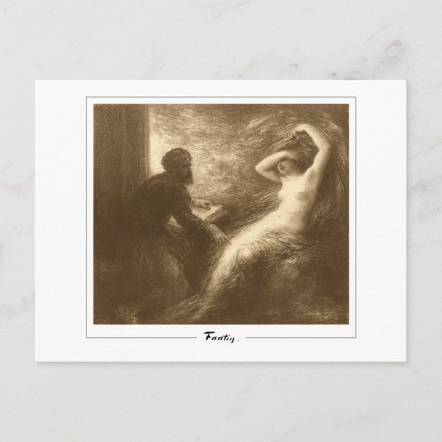 Henri Fantin-Latour #454 - Fine Art Postcard Postkarte (Vorderseite)