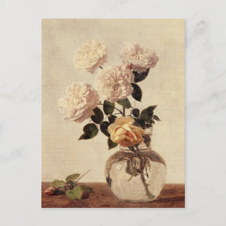 Henri Fantin-Latour- Rose Postkarte