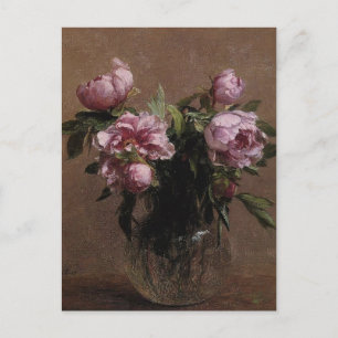 Henri Fantin-Latour- Vase der Peonies Postkarte