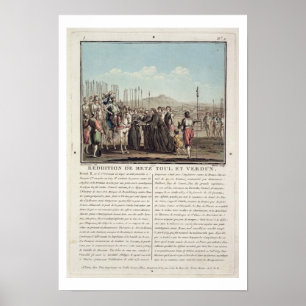 Henri II (1519-59) empfängt die Schlüssel von Poster