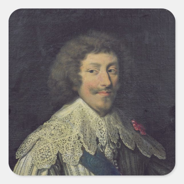 Henri II. Herzog von Montmorency Quadratischer Aufkleber (Vorderseite)