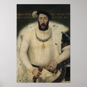 Henri II, König von Frankreich, 1555 Poster