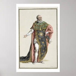 Henri IV (1553-1610) König von Frankreich, von 'Re Poster