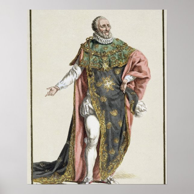Henri IV (1553-1610) König von Frankreich, von 'Re Poster (Vorne)