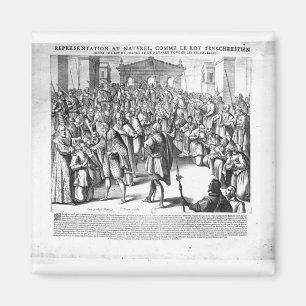 Henri IV die Leidenden vom scrofula kurierend Magnet