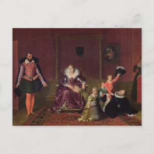 Henri IV König von Frankreich und Navarra spielen Postkarte