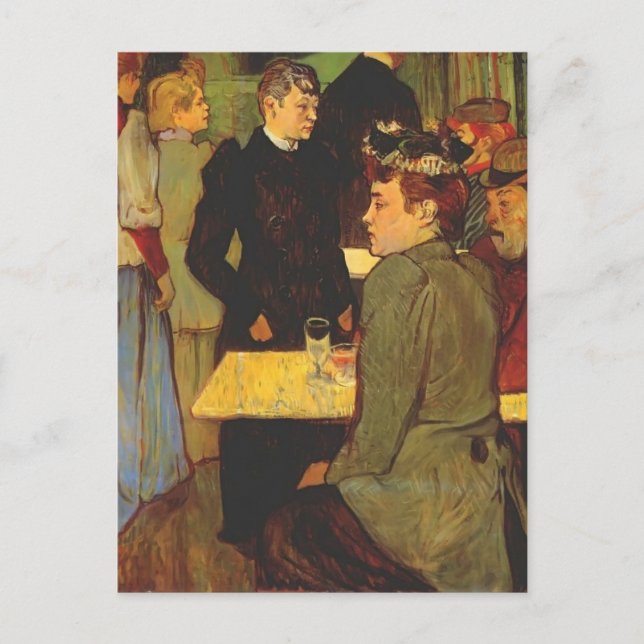 Henri Lautrec - Ecke im Moulin de la Galette Postkarte (Vorderseite)