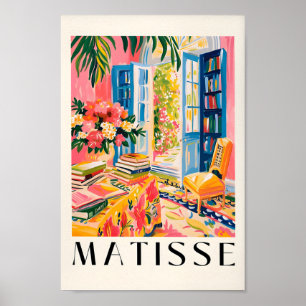 Henri Matisse Bookish Art Print, Ästhetische Bibli Poster