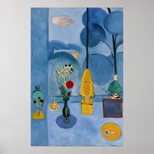 Henri Matisse Das Blaue Fenster 1913 – Poster oder (Vorne)