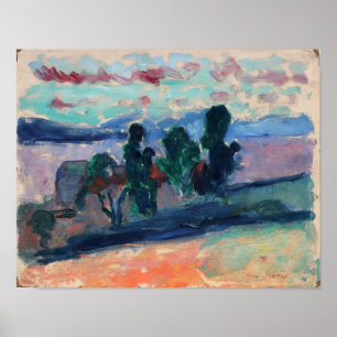 Henri Matisse - Landschaft von Saint Tropez bei Dä Poster