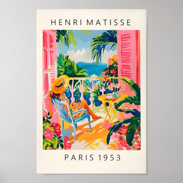 Henri Matisse Print, Kaffeeposter, ästhetische Mat Poster (Vorne)