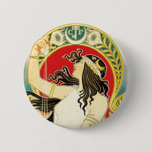 Henri Privat~Livemont ~ Jugendstil Button