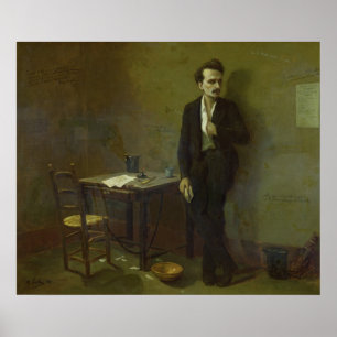 Henri Rochefort im Gefängnis von Mazas, 1871 Poster