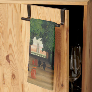 Henri Rousseau, Allee im Park in Saint-Cloud Geschirrtuch