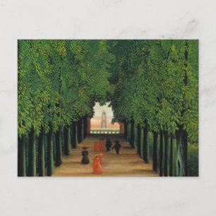 Henri Rousseau, Allee im Park in Saint-Cloud Postkarte