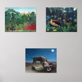 Henri Rousseau - Auswahl der Meisterwerke Bilderwand Sets