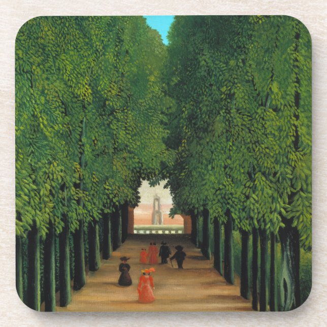 Henri Rousseau, Avenue im Park at Saint Cloud Getränkeuntersetzer (Vorderseite)