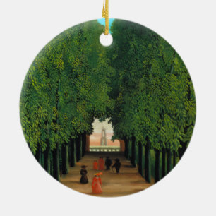 Henri Rousseau, Avenue im Park at Saint Cloud Keramikornament