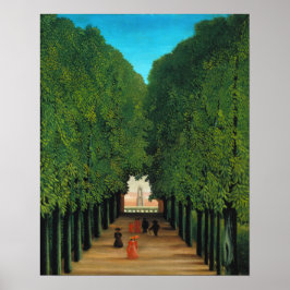 Henri Rousseau, Avenue im Park at Saint Cloud Poster