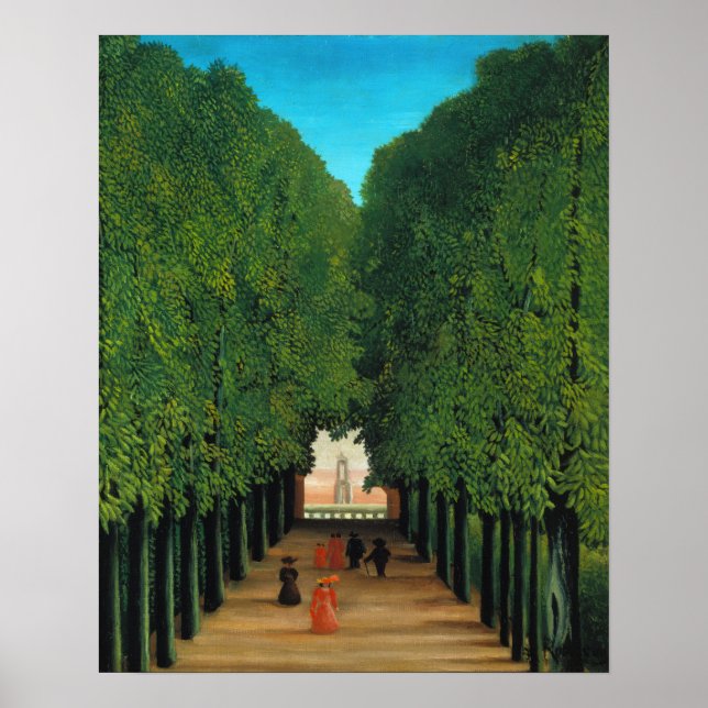 Henri Rousseau, Avenue im Park at Saint Cloud Poster (Vorne)