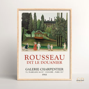 Henri Rousseau Blick auf Montsouris Park Kiosk Mal Poster