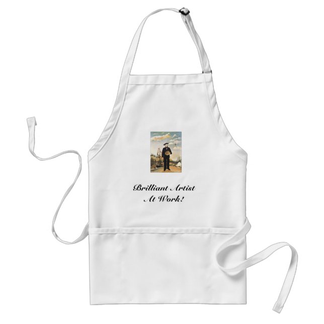 Henri_Rousseau, brillanter Künstler bei der Arbeit Schürze (Vorne)