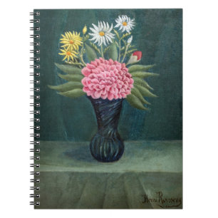 Henri Rousseau - Dahlie und Gänseblümchen in einer Notizblock