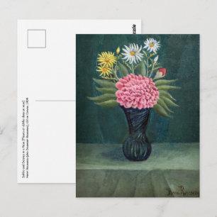 Henri Rousseau - Dahlie und Gänseblümchen in einer Postkarte