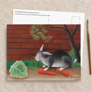 Henri Rousseau - Das Mahl des Kaninchens Postkarte