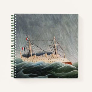 Henri Rousseau - Das Schiff im Sturm Notizbuch