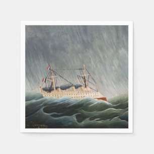 Henri Rousseau - Das Schiff im Sturm Serviette