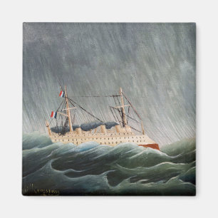 Henri Rousseau - Das Schiff im Tempest Magnet