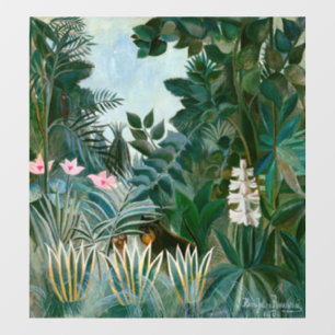 Henri Rousseau - Der Äquatorialdschungel Fensteraufkleber