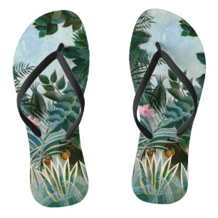 Henri Rousseau - Der Äquatorialdschungel Flip Flops
