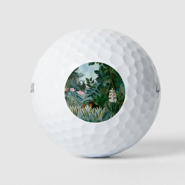 Henri Rousseau - Der Äquatorialdschungel Golfball (Vorderseite)