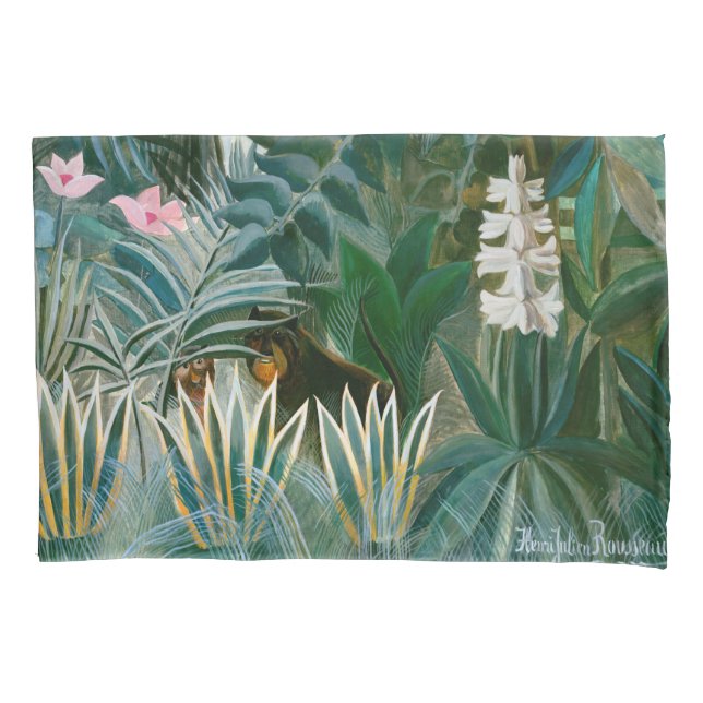 Henri Rousseau - Der Äquatorialdschungel Kissenbezug (Vorderseite)
