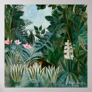Henri Rousseau - Der Äquatorialdschungel Poster