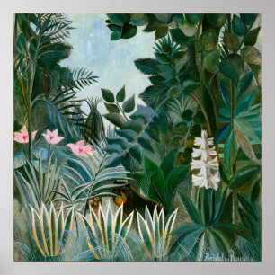 Henri Rousseau - Der Äquatorialdschungel Poster