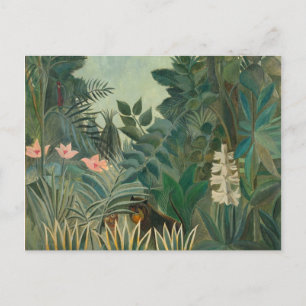 Henri Rousseau Der Äquatorialdschungel Postkarte