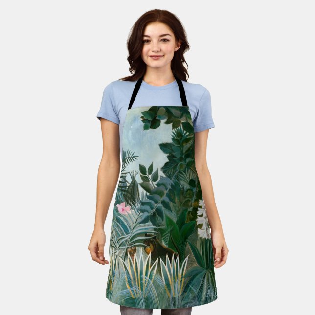 Henri Rousseau - Der Äquatorialdschungel Schürze (Getragen)